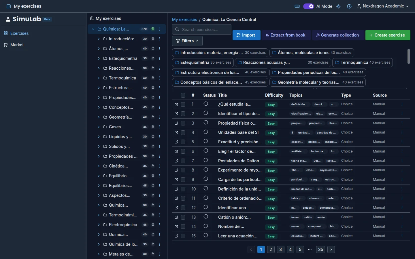 Organize with nested collections